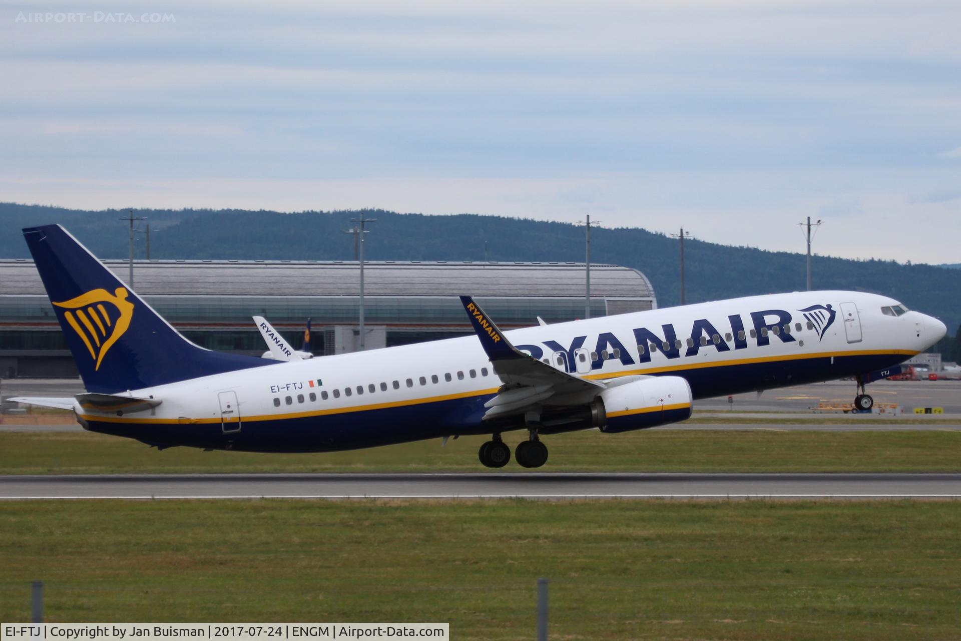 EI-FTJ, 2016 Boeing 737-8AS C/N 44760, Ryanair