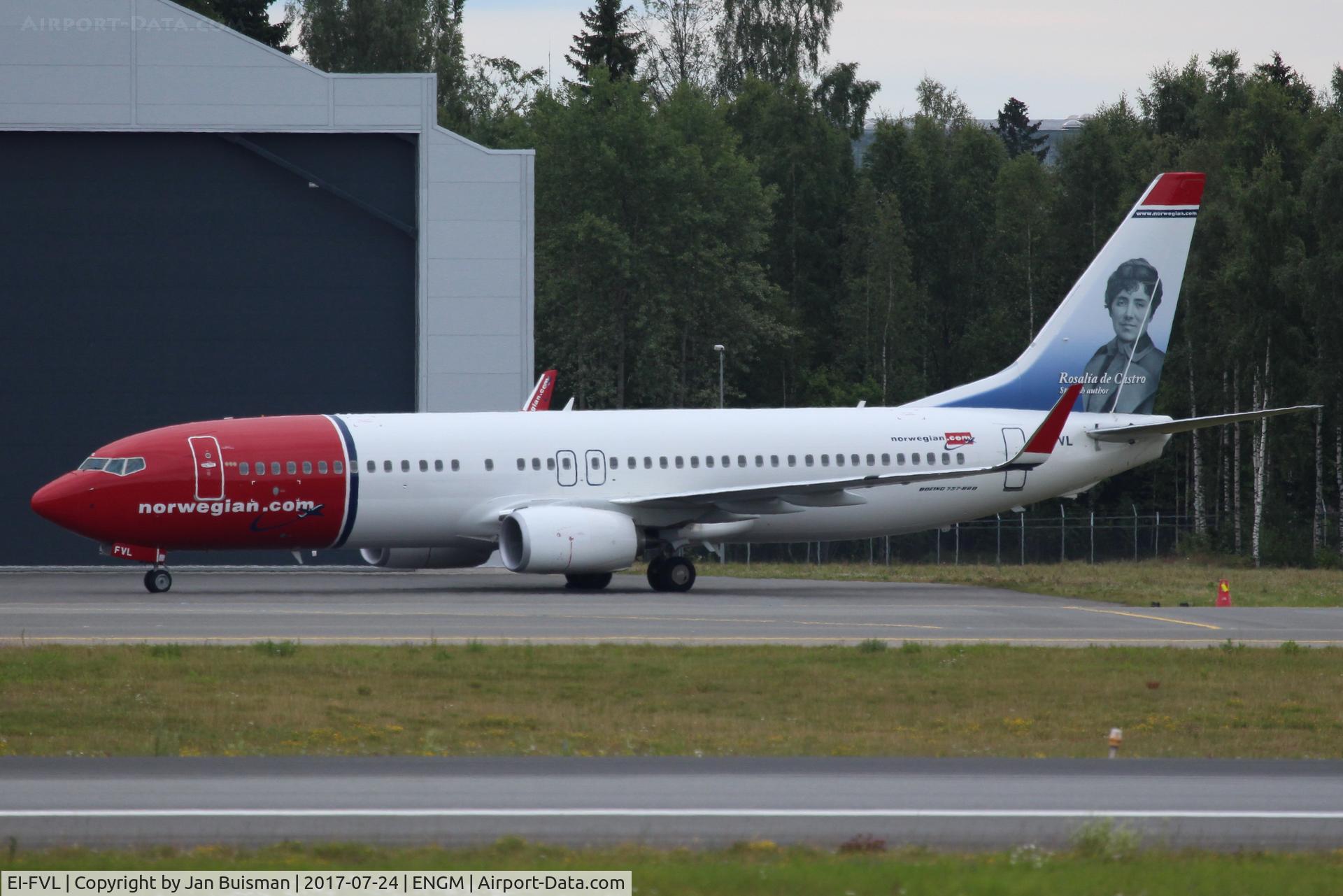 EI-FVL, 2017 Boeing 737-86N C/N 42084, Norwegian