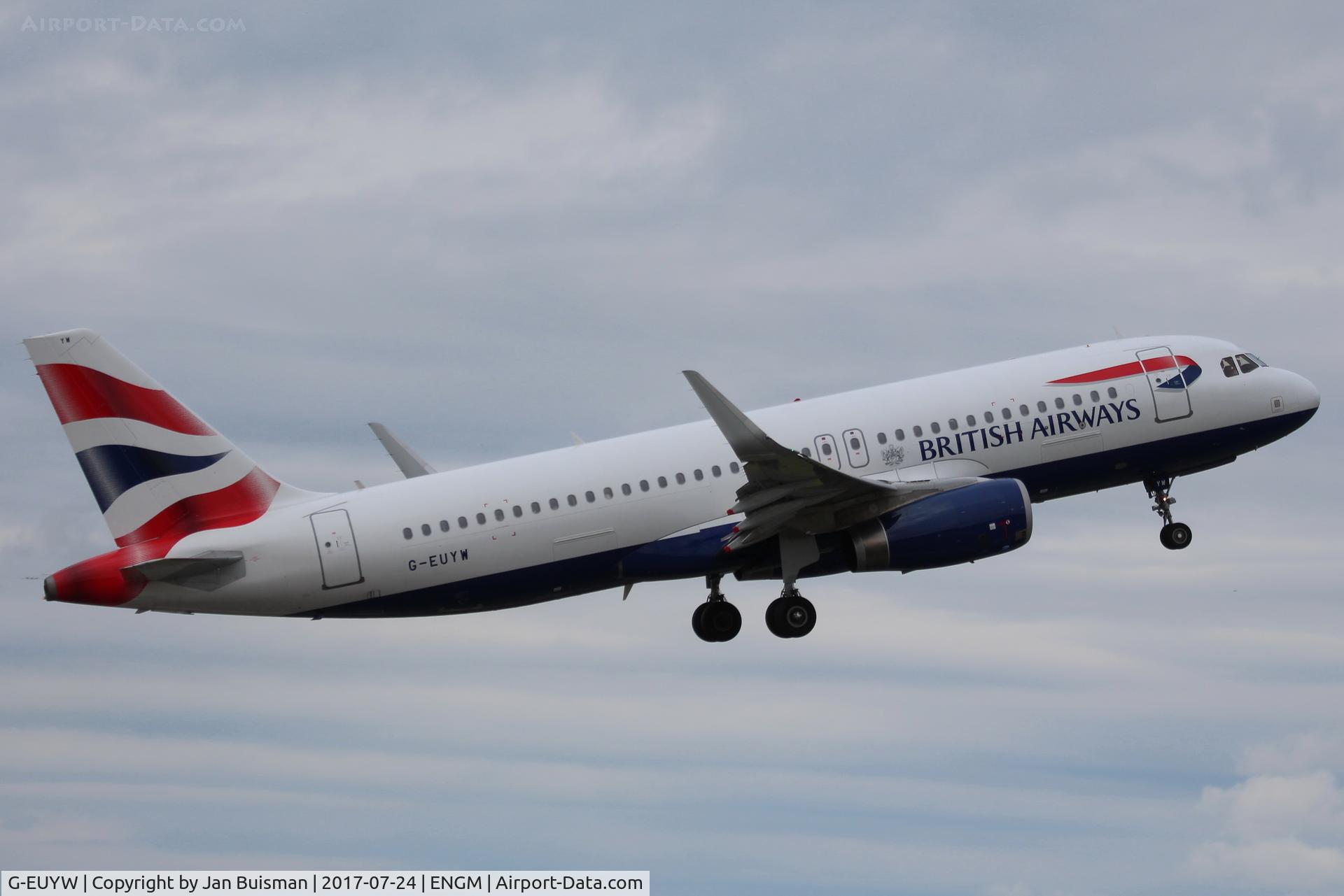 G-EUYW, 2014 Airbus A320-232 C/N 6129, British Airways