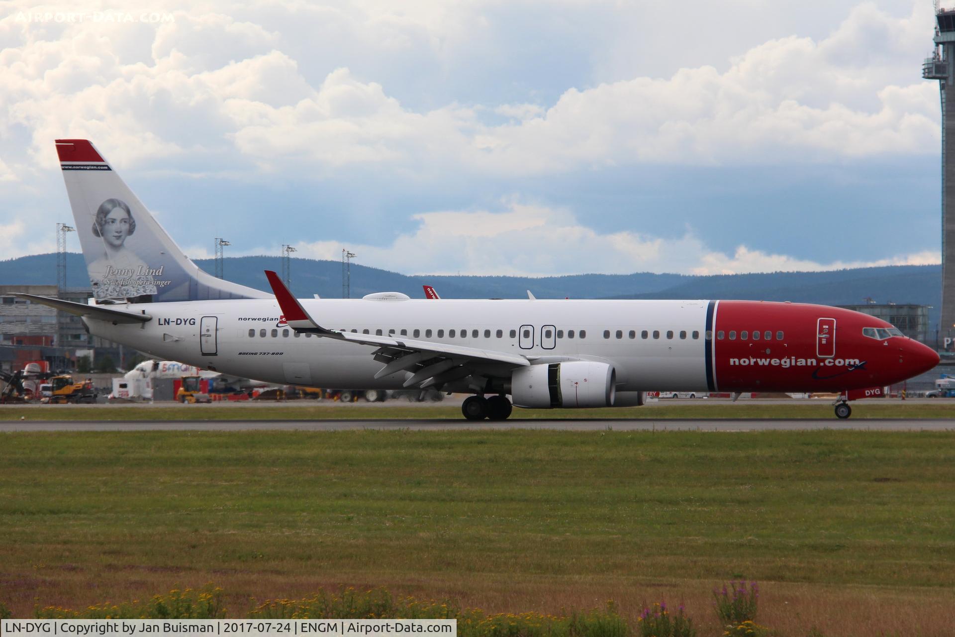 LN-DYG, 2010 Boeing 737-8JP C/N 39165, Norwegian