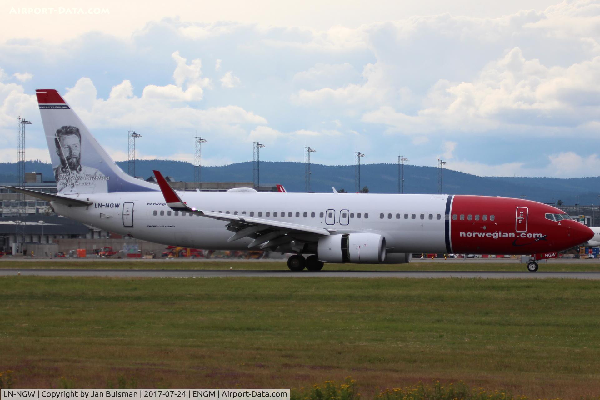 LN-NGW, 2014 Boeing 737-8JP C/N 39032, Norwegian