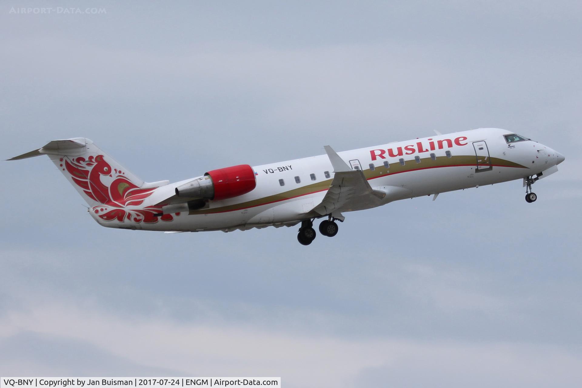 VQ-BNY, Canadair CRJ-100ER (CL-600-2B19) C/N 7108, Rusline