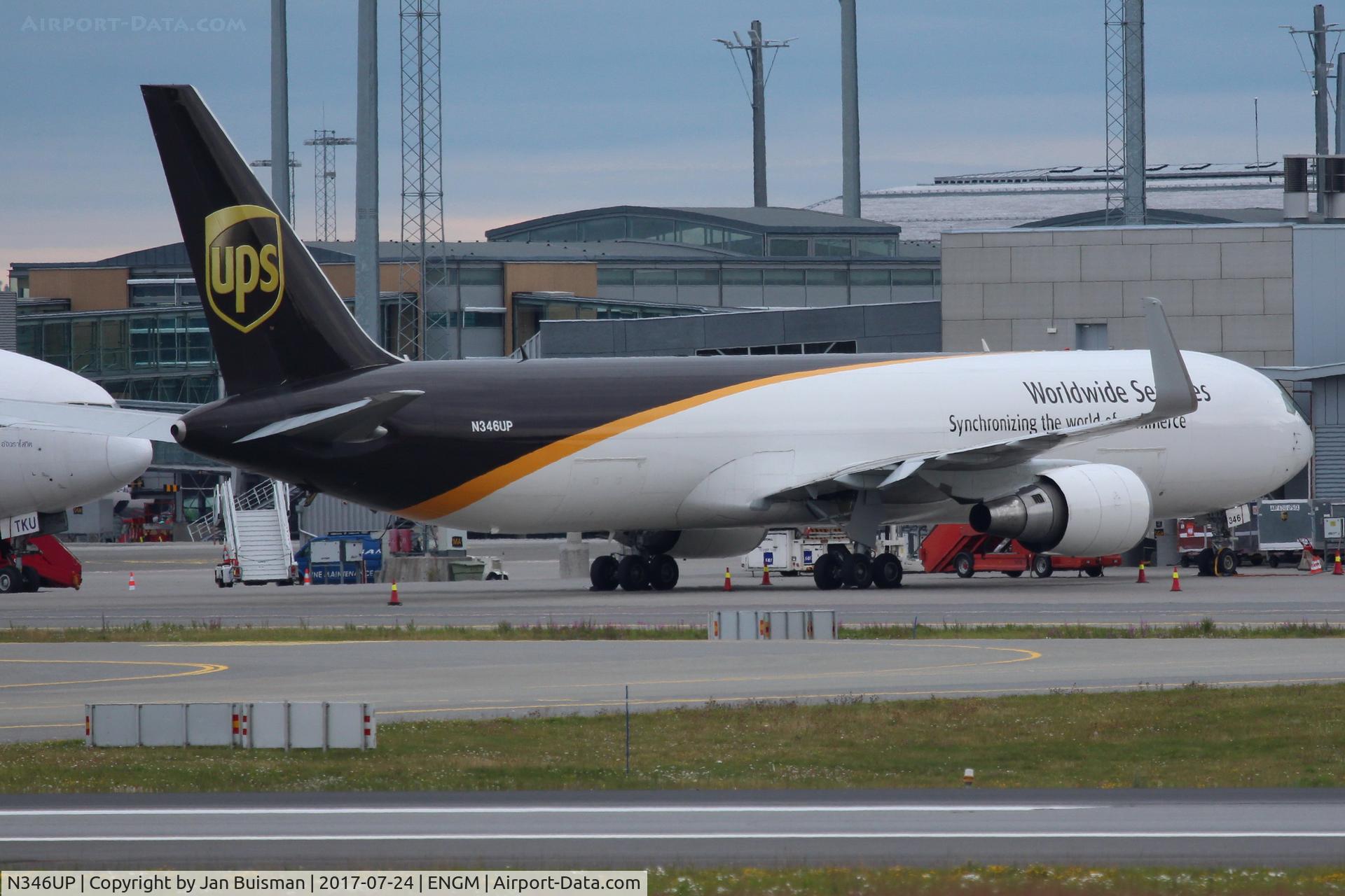 N346UP, 2011 Boeing 767-34AF C/N 37868, UPS