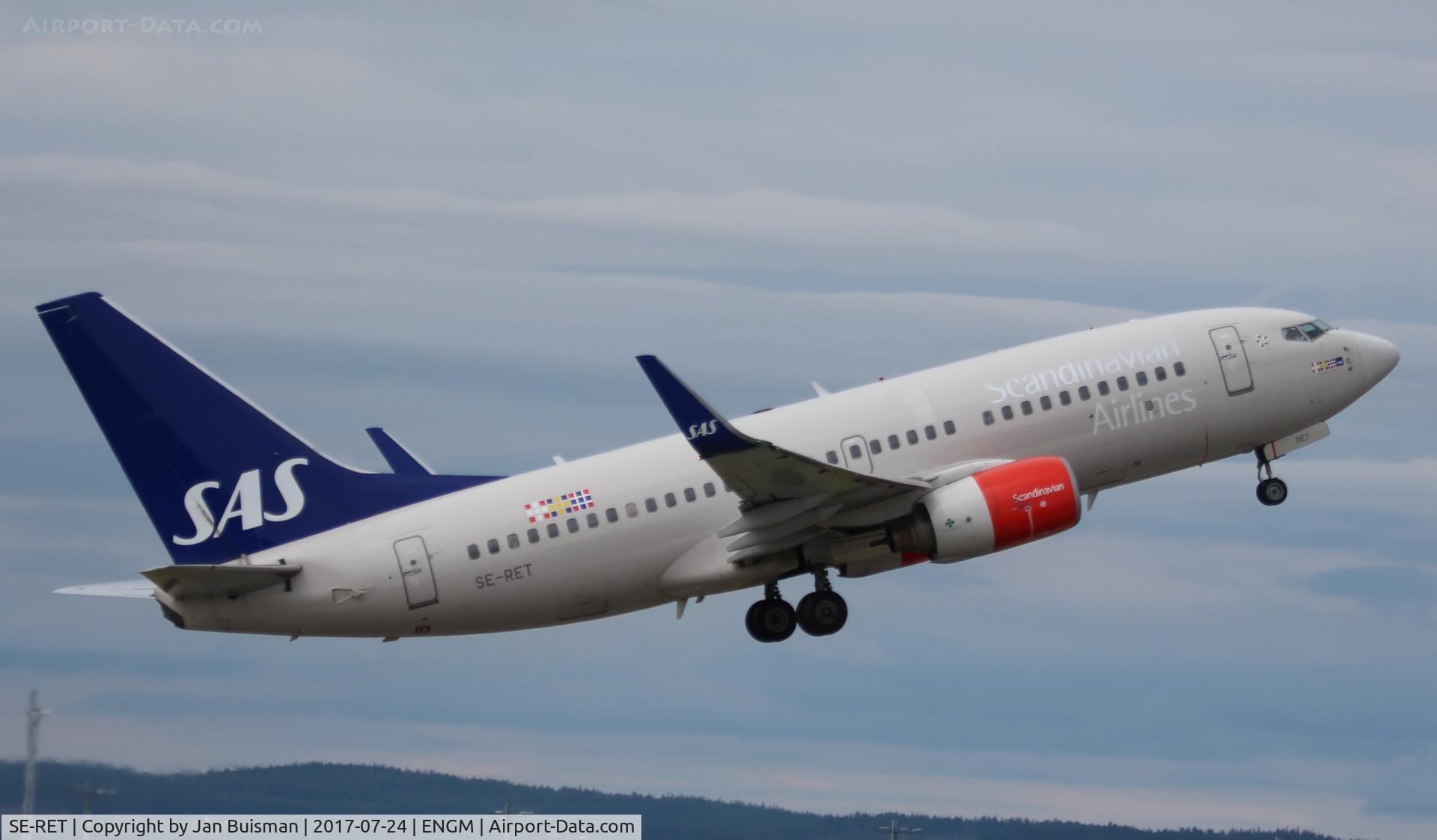SE-RET, 2002 Boeing 737-76N C/N 32734, SAS