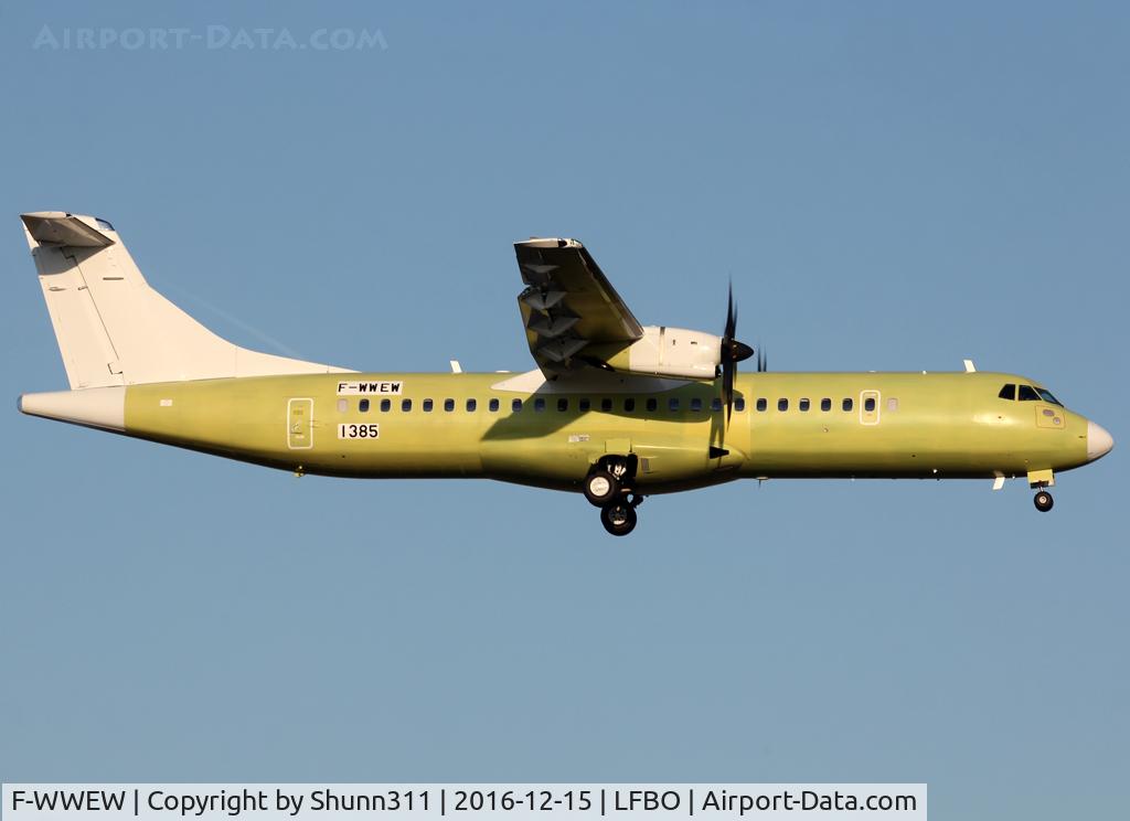 F-WWEW, 2016 ATR 72-600 C/N 1385, C/n 1385 - For TruJet
