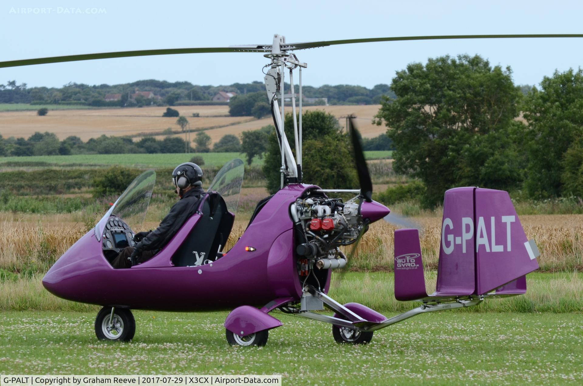 G-PALT, 2017 RotorSport UK MTOsport C/N RSUK/MTOS/063, About to depart from Northrepps.