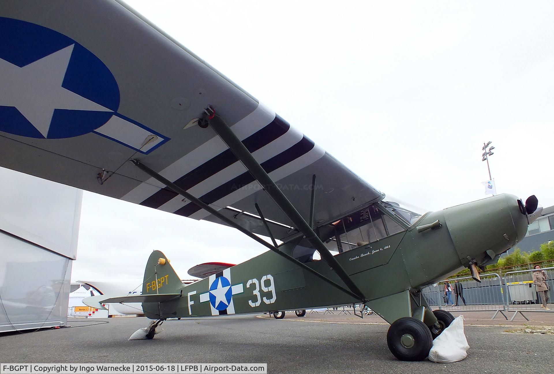F-BGPT, 1951 Piper PA-18-125 Super Cub C/N 181137, Piper PA-18-125 Super Cub at the Aerosalon 2015, Paris