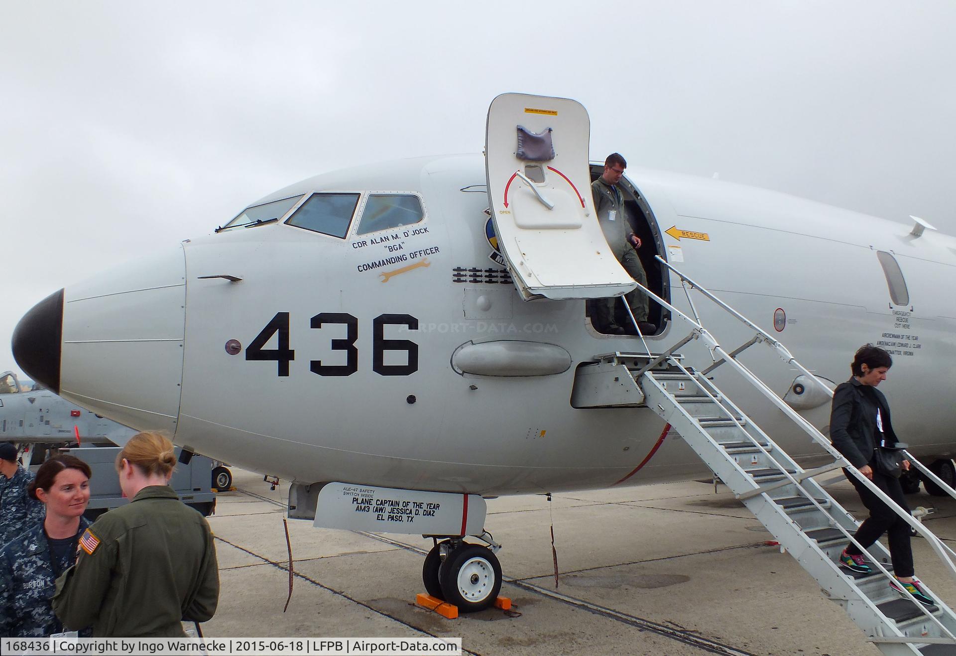 168436, 2012 Boeing P-8A Poseidon C/N 40816, Boeing P-8A Poseidon of the USN at the Aerosalon 2015, Paris