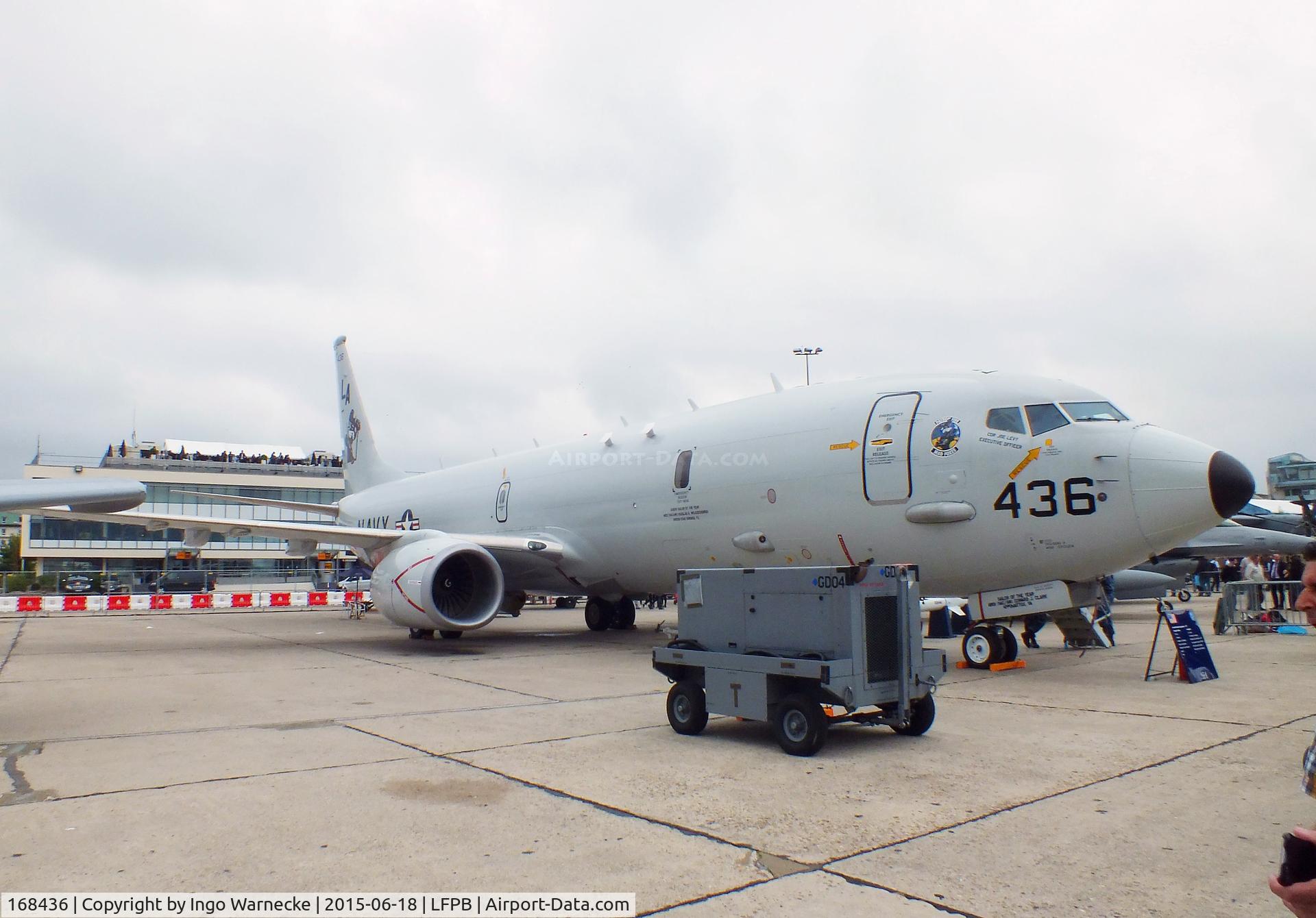 168436, 2012 Boeing P-8A Poseidon C/N 40816, Boeing P-8A Poseidon of the USN at the Aerosalon 2015, Paris