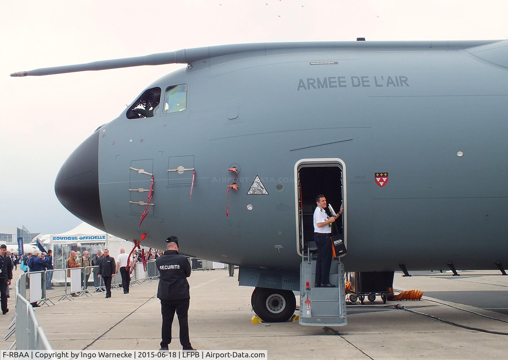 F-RBAA, 2013 Airbus A400M Atlas C/N 007, Airbus A400M Atlas of the Armee de l'Air at the Aerosalon 2015, Paris