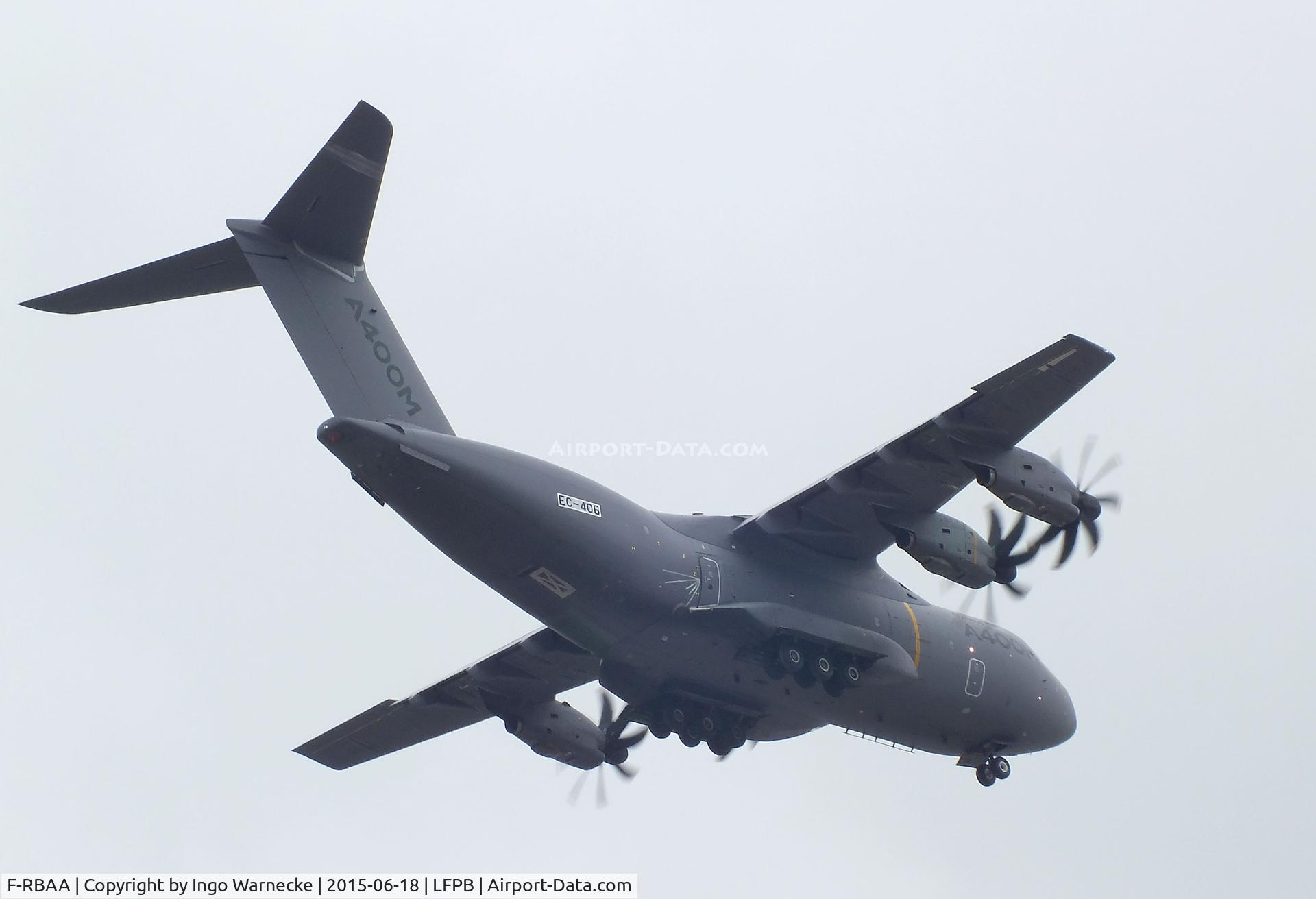 F-RBAA, 2013 Airbus A400M Atlas C/N 007, Airbus A400M Atlas of the Armee de l'Air at the Aerosalon 2015, Paris
