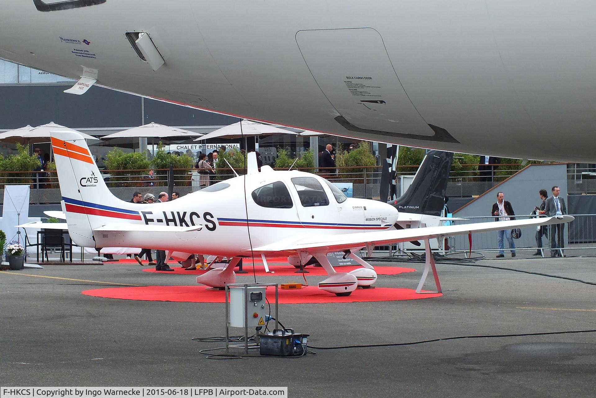 F-HKCS, Cirrus SR22 C/N 3884, Cirrus SR22 at the Aerosalon 2015, Paris