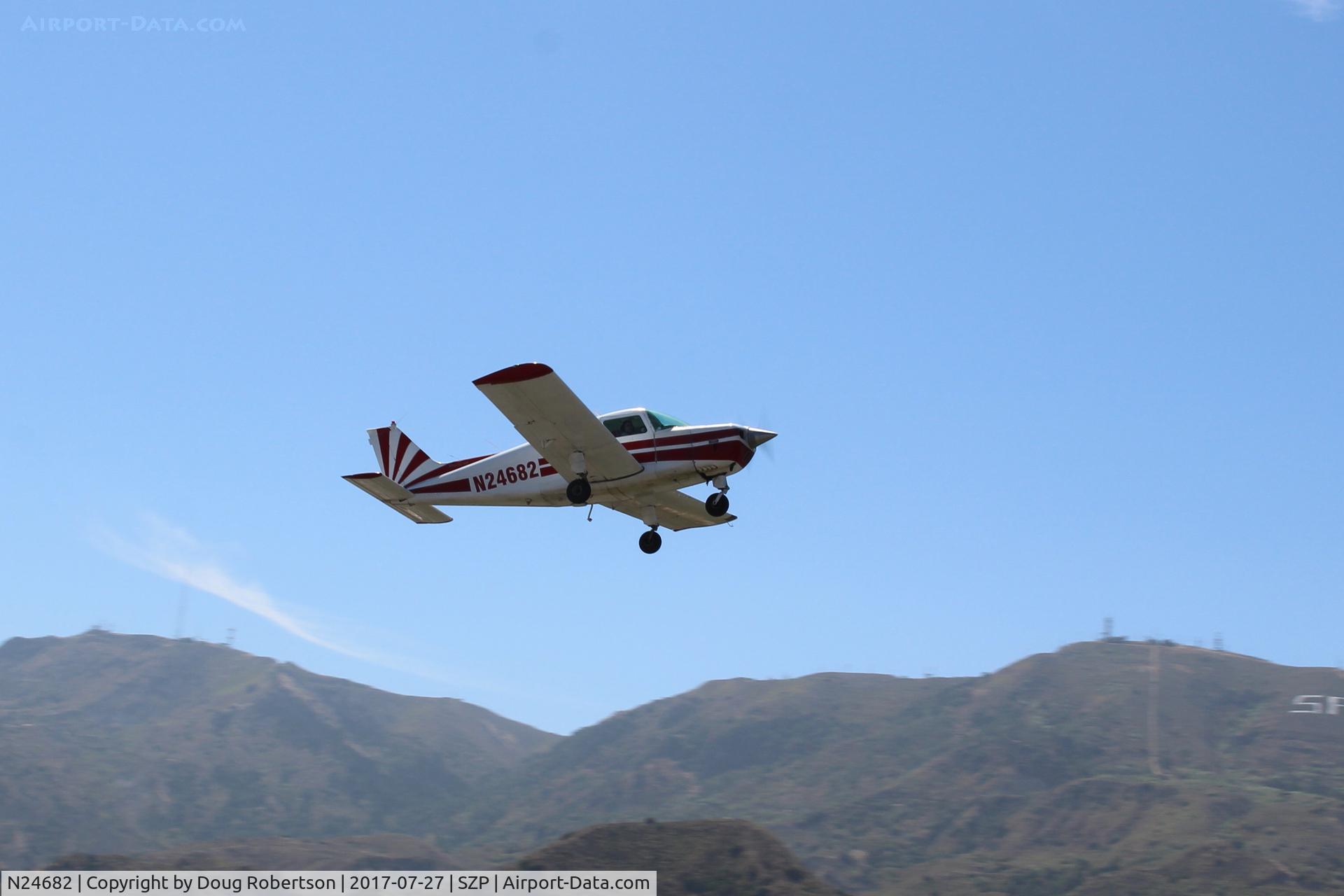 N24682, 1973 Beech B19 Sport 150 C/N MB-572, 1973 Beech B19 SPORT, Lycoming O-320 150 Hp, takeoff climb Rwy 22