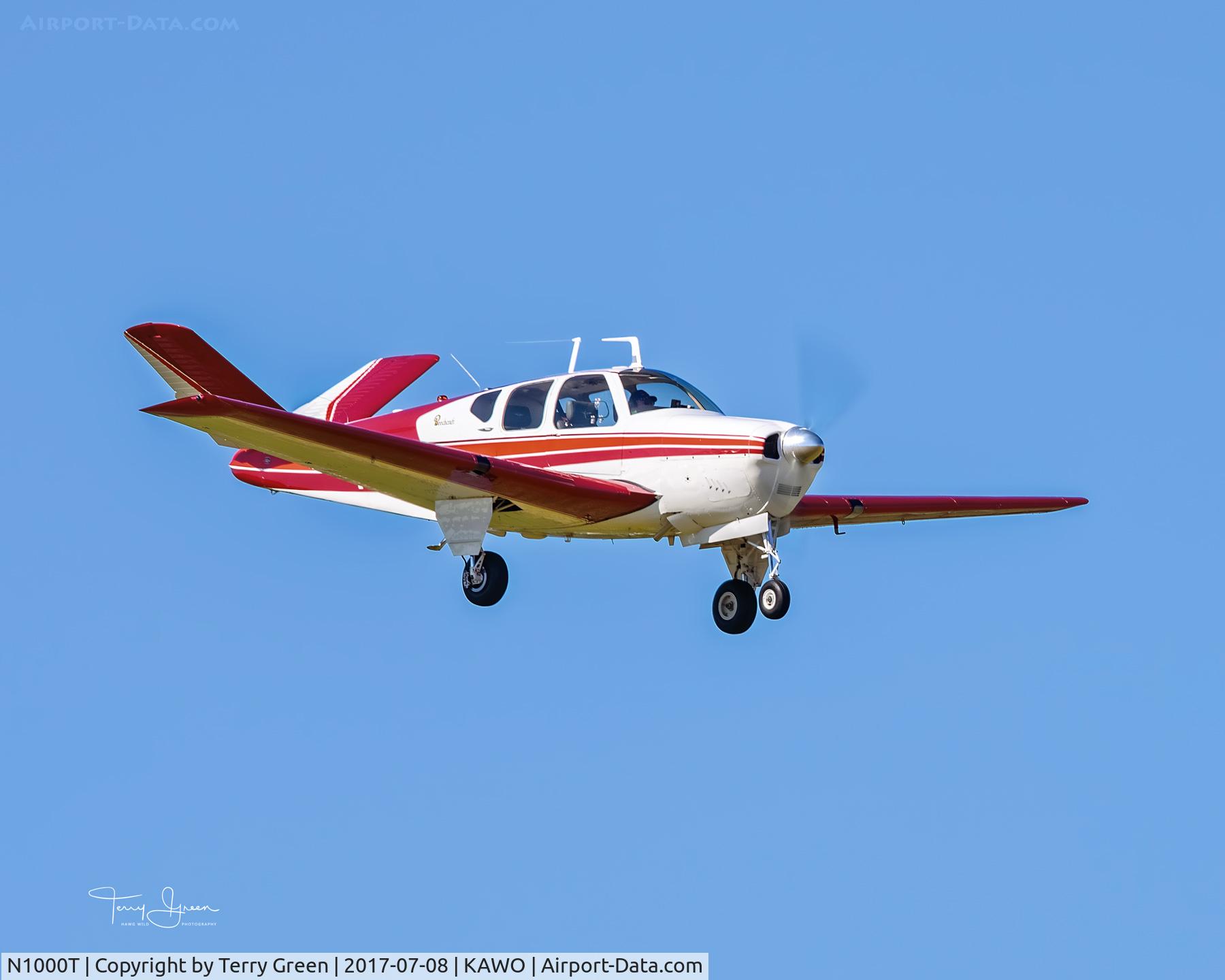N1000T, 1957 Beech H35 Bonanza C/N D-4980, 2017 Arlington Fly-In