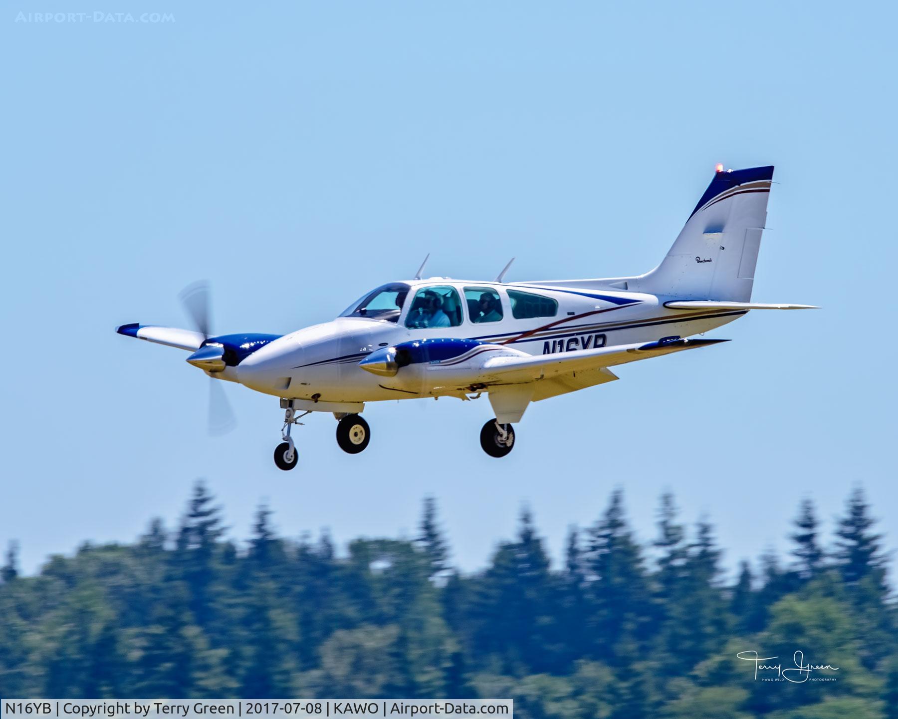 N16YB, 1974 Beech 95-B55 (T42A) Baron C/N TC-1688, 2017 Arlington Fly-In