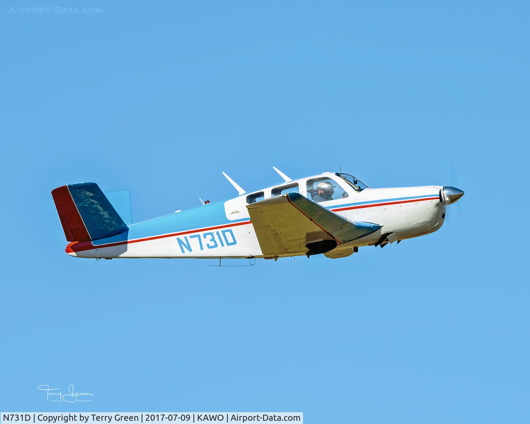 N731D, 1951 Beech C35 Bonanza C/N D-3001, 2017 Arlington Fly-In