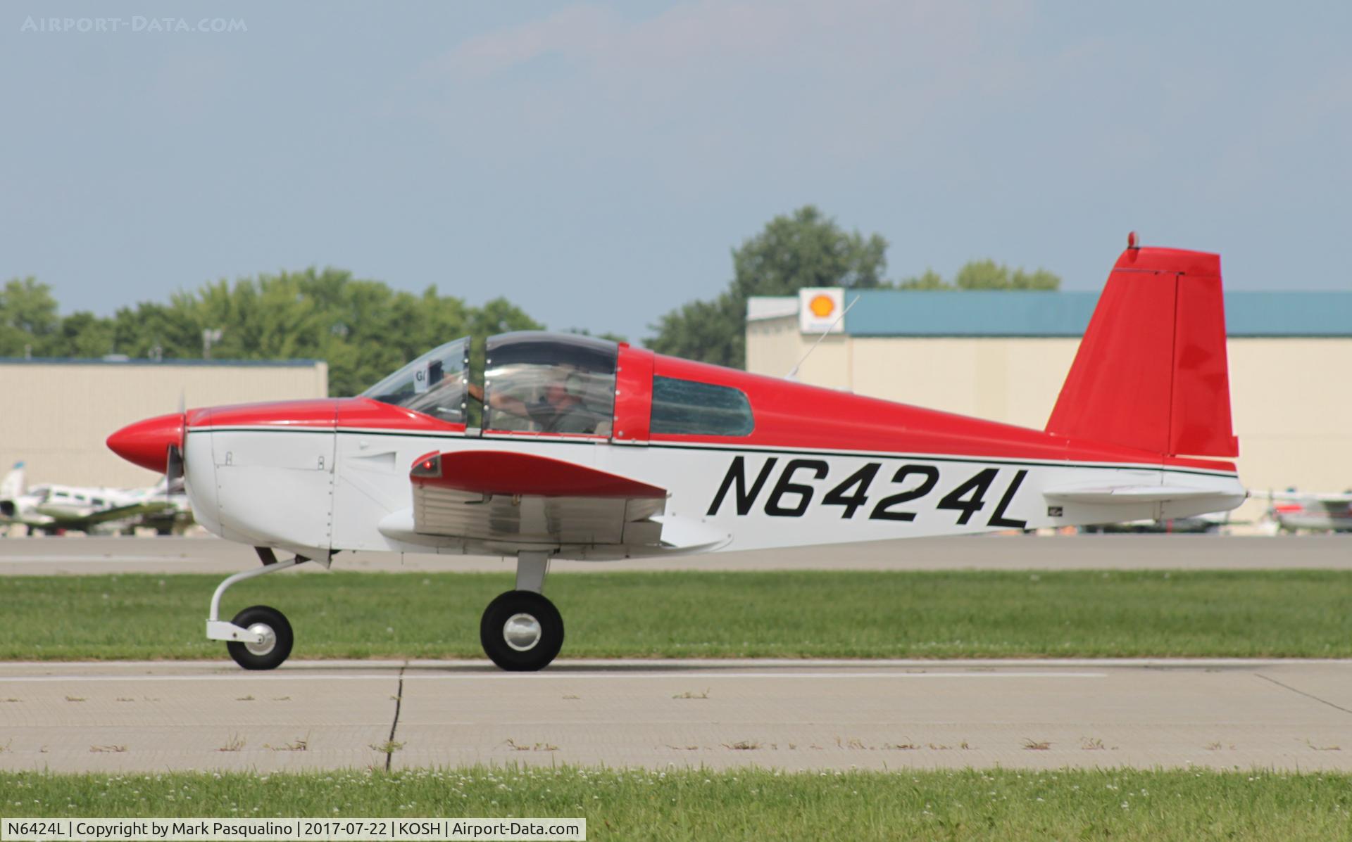 N6424L, 1972 American Aviation AA-1A Trainer C/N AA1A-0424, AA-1A