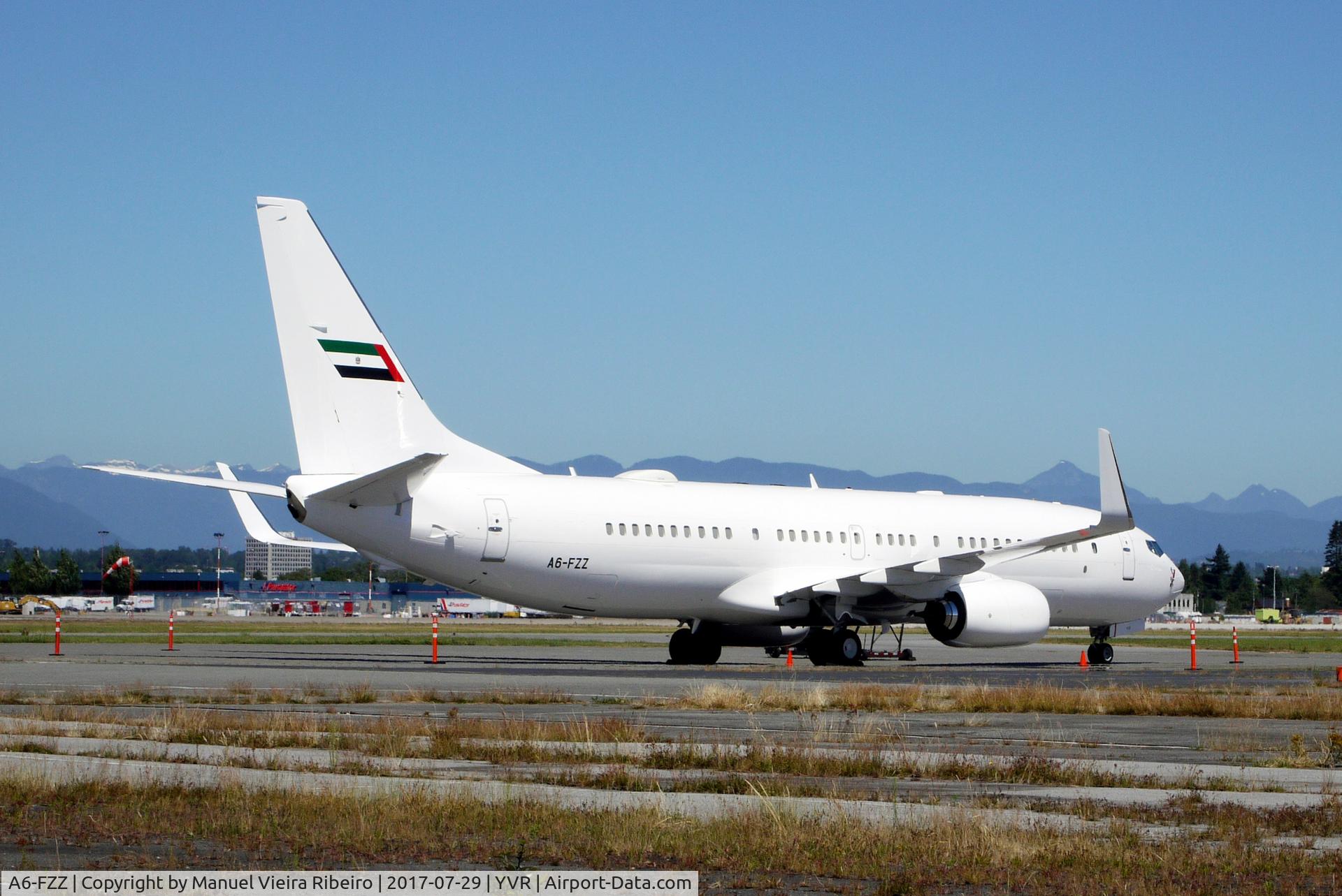 A6-FZZ, 2015 Boeing 737-8KN C/N 40277, At YVR