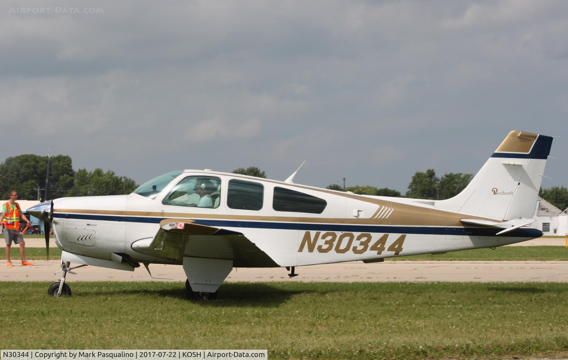 N30344, 1987 Beech F33A Bonanza C/N CE-1111, Beech F33A