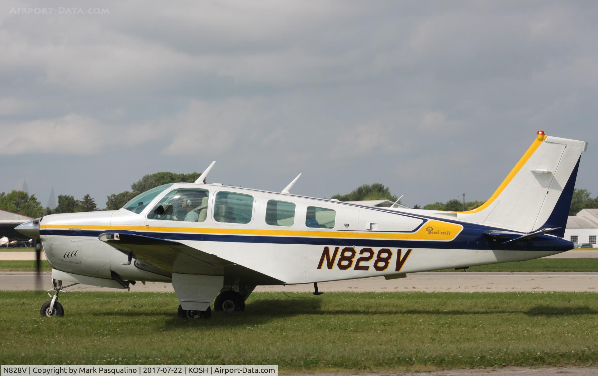 N828V, 1976 Beech A36 Bonanza 36 C/N E-883, Beech A36