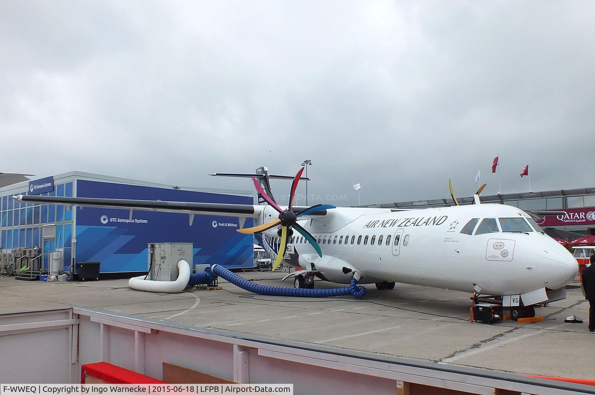 F-WWEQ, 2015 ATR 72-600 C/N 1264, ATR 72-600 of Air New Zealand at the Aerosalon 2015, Paris
