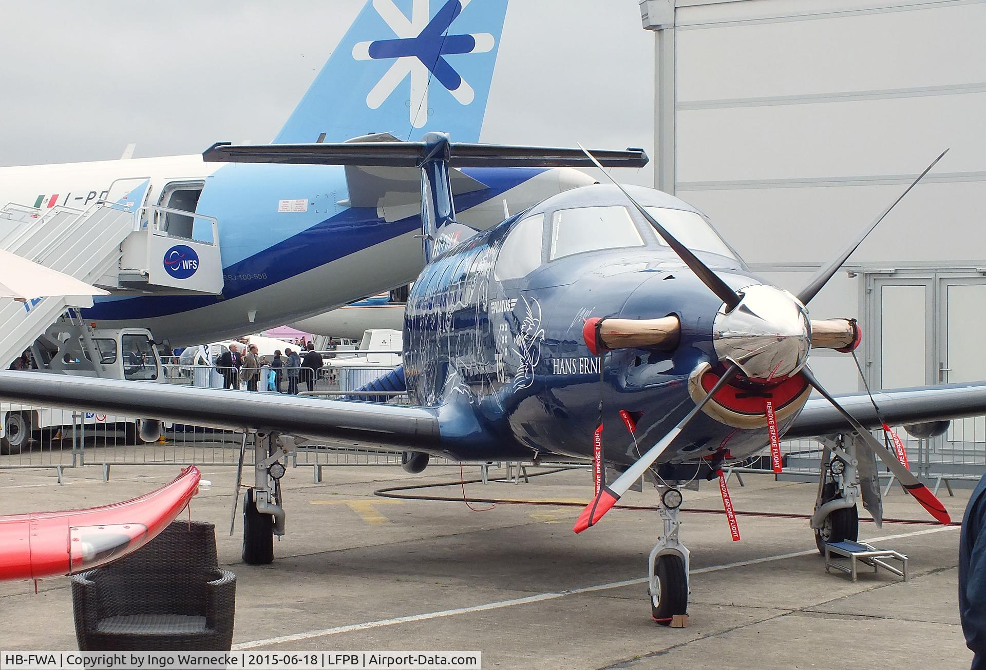 HB-FWA, 2015 Pilatus PC-12/47E C/N 1515, Pilatus PC-12/47E at the Aerosalon 2015, Paris