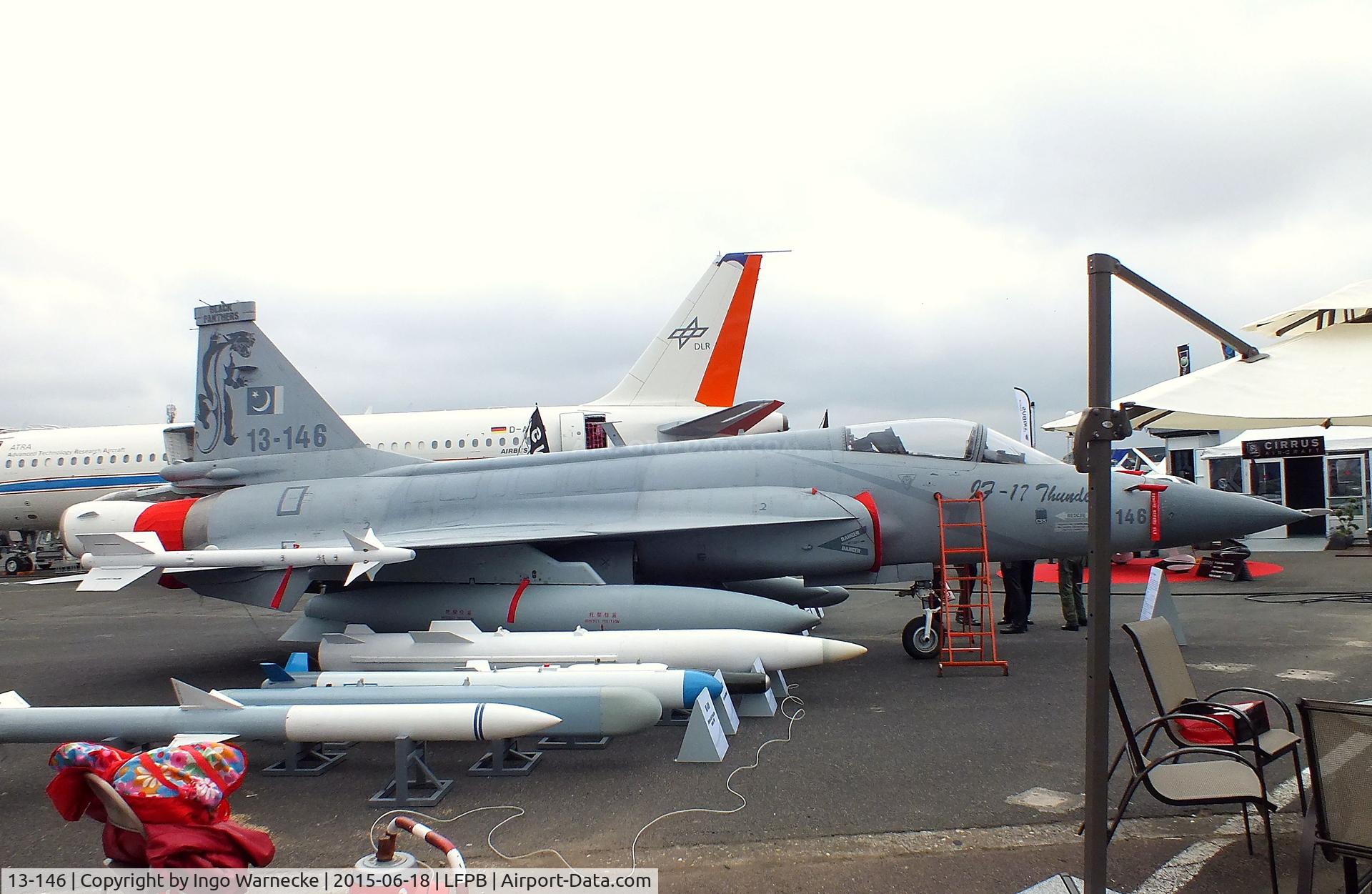 13-146, PAC JF-17 Thunder C/N FC13146, PAC JF-17 Thunder / CAC FC-1 Xiao Long of the Pakistan Air Force at the Aerosalon 2015, Paris