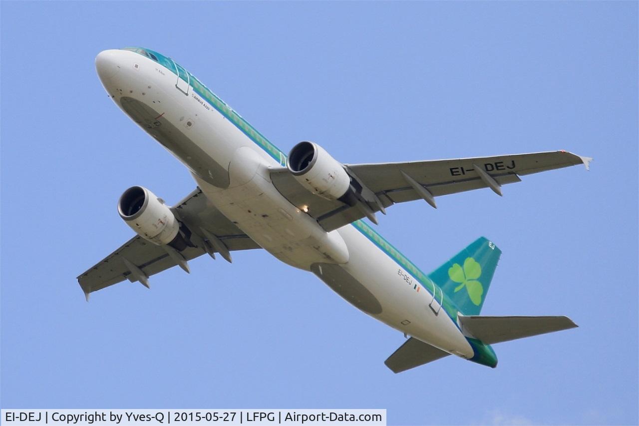 EI-DEJ, 2005 Airbus A320-214 C/N 2364, Airbus A320-214, Take off rwy 27L, Roissy Charles De Gaulle airport (LFPG-CDG)
