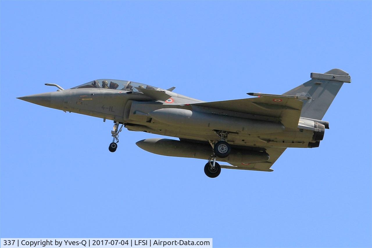 337, 2013 Dassault Rafale B C/N 337, Dassault Rafale B, Short approach rwy 29, St Dizier-Robinson Air Base 113 (LFSI)