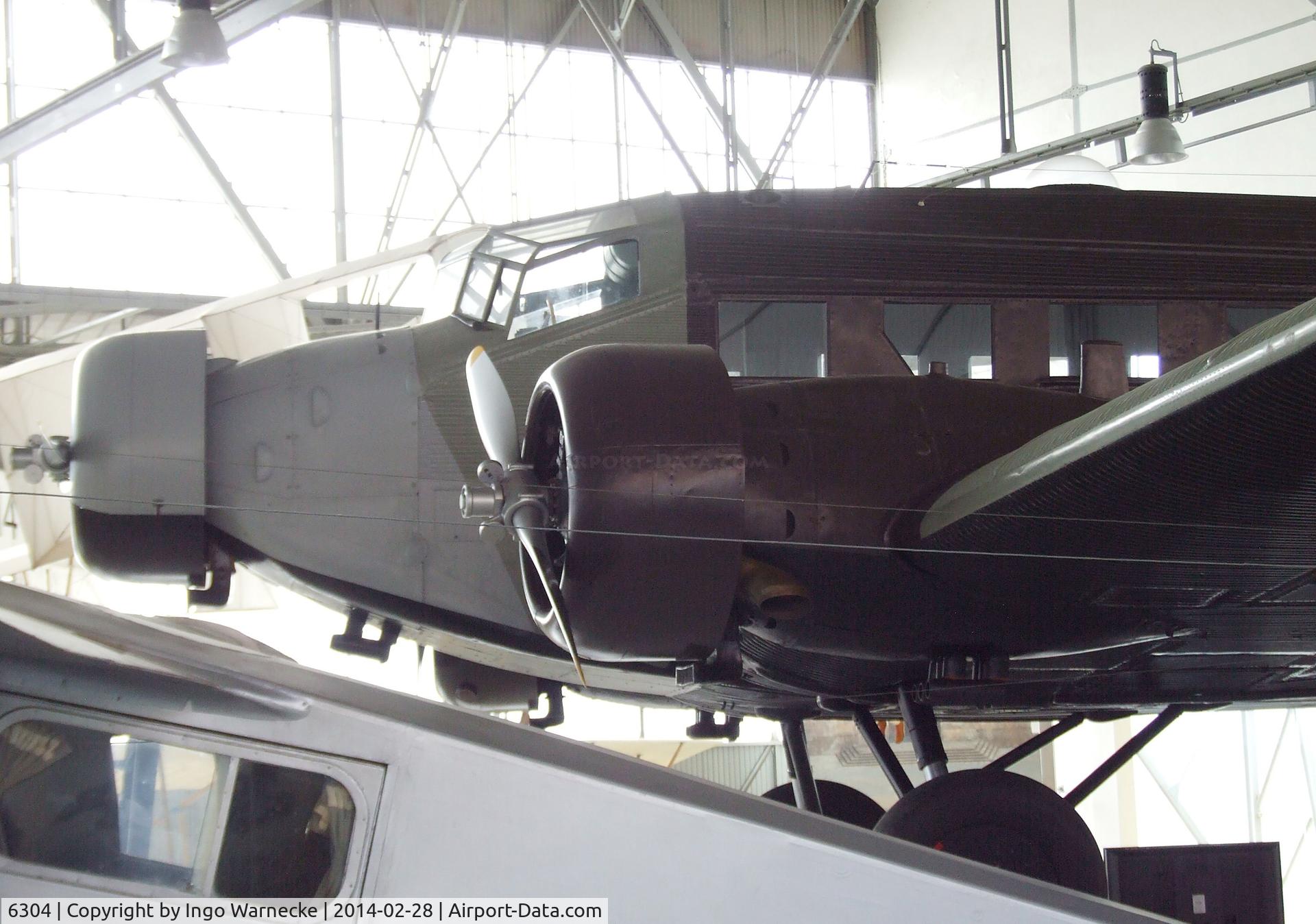 6304, Junkers Ju-52/3mg3e C/N 5661, Junkers Ju 52/3m g3e (converted to Pratt&Whitney engines) at the Museu do Ar, Sintra