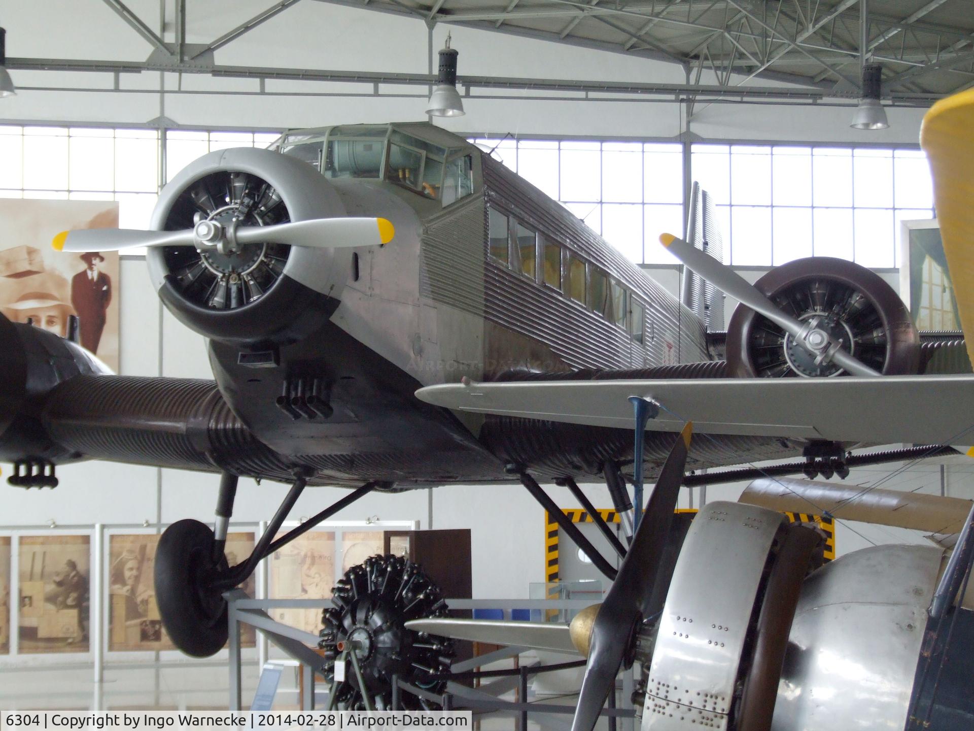 6304, Junkers Ju-52/3mg3e C/N 5661, Junkers Ju 52/3m g3e (converted to Pratt&Whitney engines) at the Museu do Ar, Sintra