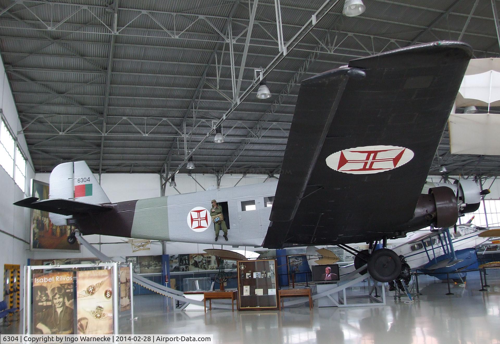 6304, Junkers Ju-52/3mg3e C/N 5661, Junkers Ju 52/3m g3e (converted to Pratt&Whitney engines) at the Museu do Ar, Sintra