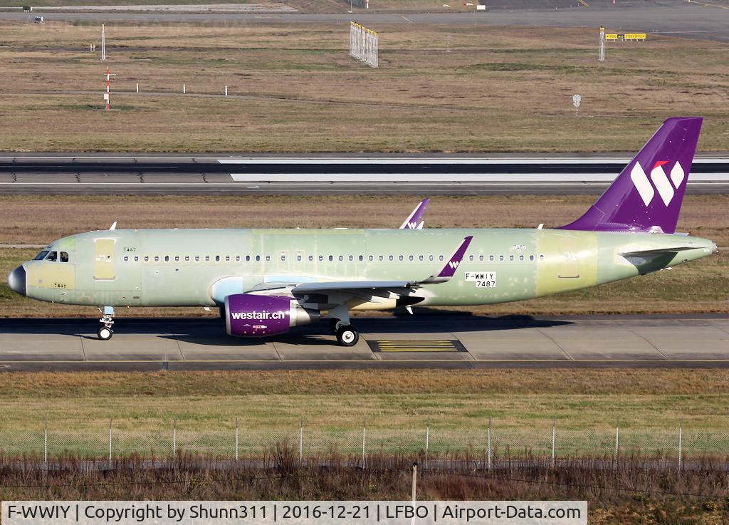 F-WWIY, 2016 Airbus A320-214 C/N 7487, C/n 7487 - For China West Air