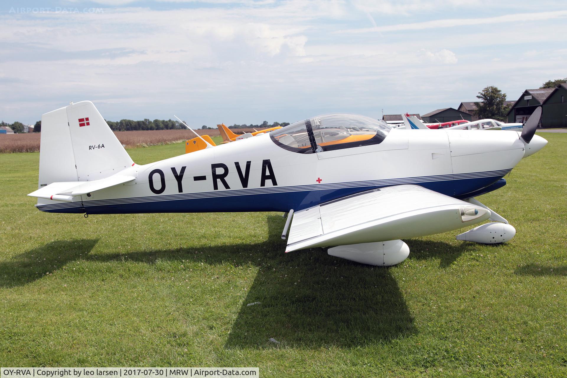 OY-RVA, 2000 Vans RV-6A C/N 25032, Maribo 30.7.2017