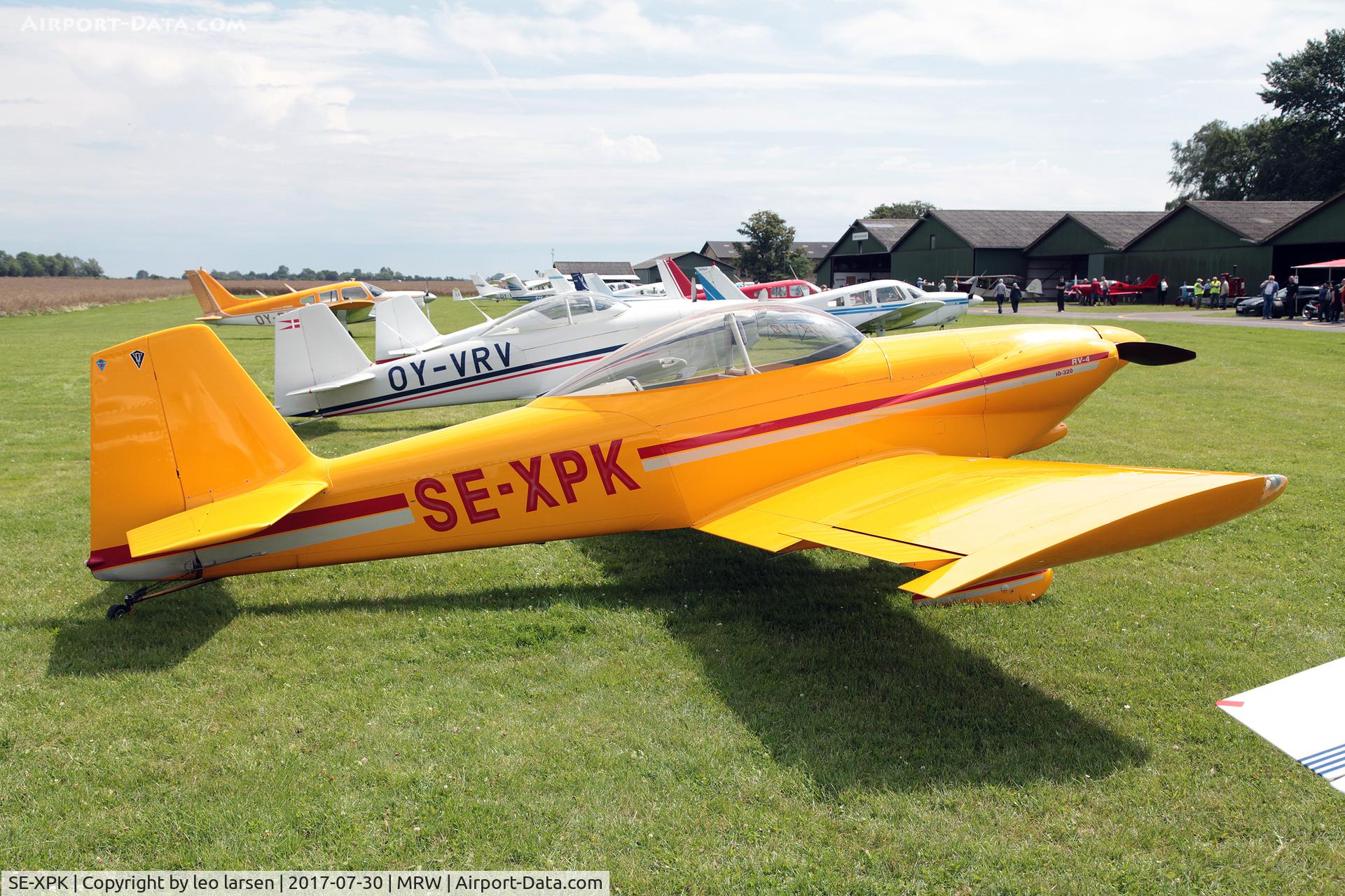SE-XPK, 1998 Vans RV-4 C/N 3610-902, Maribo 30.7.2017