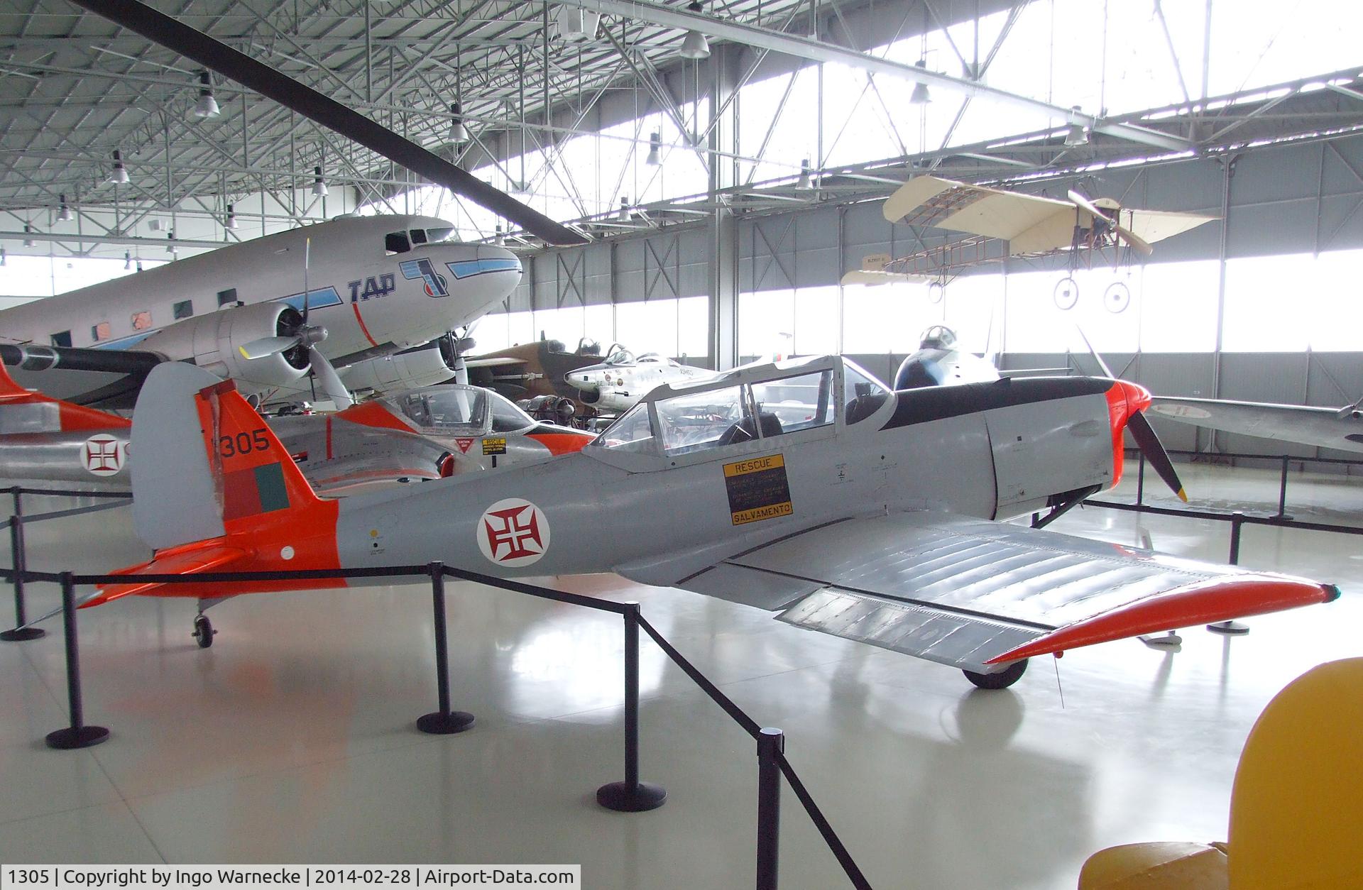 1305, 1951 OGMA DHC-1 Chipmunk T.20 C/N C1/0298, De Havilland Canada (OGMA) DHC-1 Chipmunk T.20 at the Museu do Ar, Sintra
