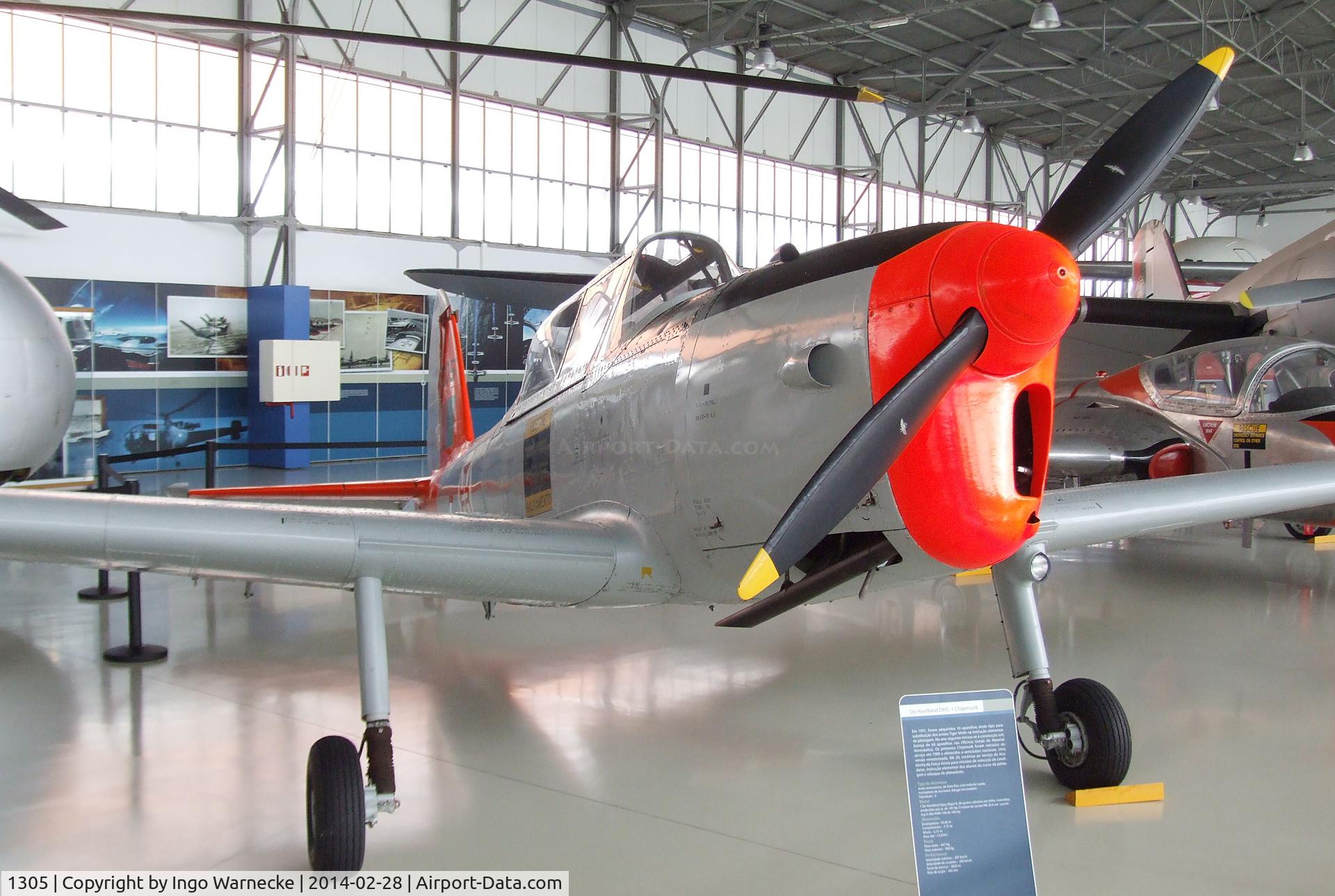 1305, 1951 OGMA DHC-1 Chipmunk T.20 C/N C1/0298, De Havilland Canada (OGMA) DHC-1 Chipmunk T.20 at the Museu do Ar, Sintra
