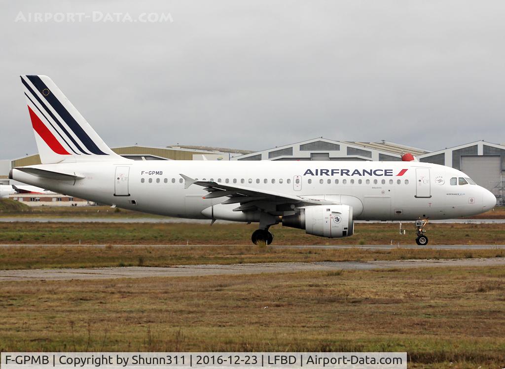 F-GPMB, 1996 Airbus A319-113 C/N 600, Taxiing holding point rwy 23 for departure in modified n/c