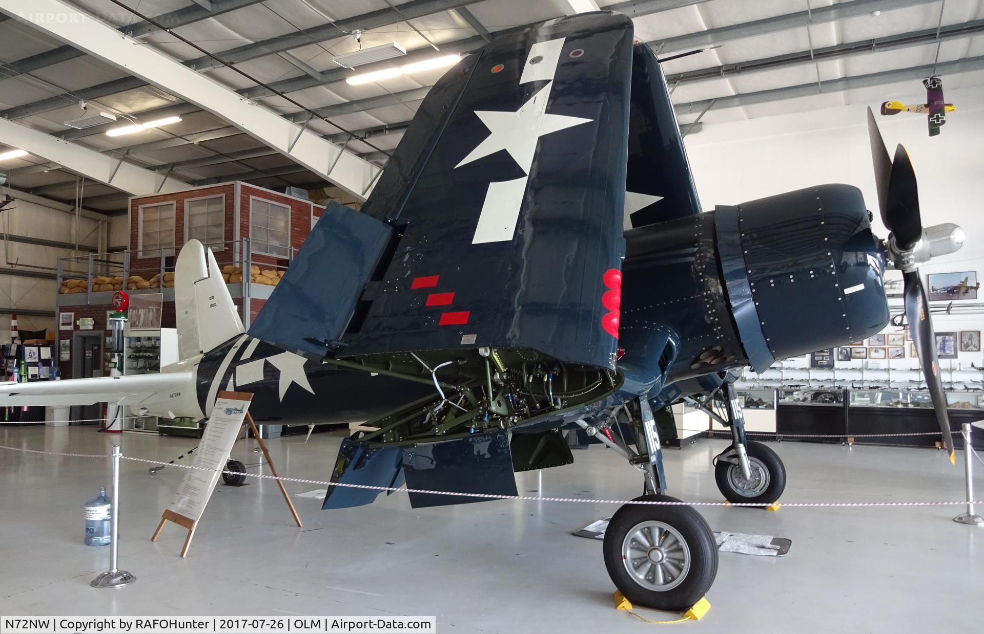 N72NW, 1944 Goodyear FG-1D Corsair C/N 3697, Goodyear FG-1D Corsair c/n 3697 owned by OLYMPIC JET INC. of Olympia WA, USA