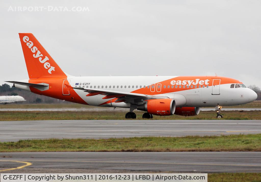 G-EZFF, 2009 Airbus A319-111 C/N 3844, Taxiing holding point rwy 23 for departure