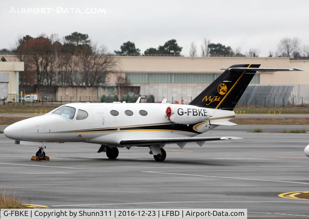 G-FBKE, 2010 Cessna 510 Citation Mustang Citation Mustang C/N 510-0334, Parked at the General Aviation area...