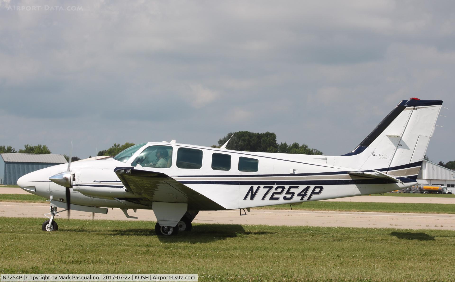 N7254P, 1985 Beech 58 Baron C/N TH-1504, Beech 58