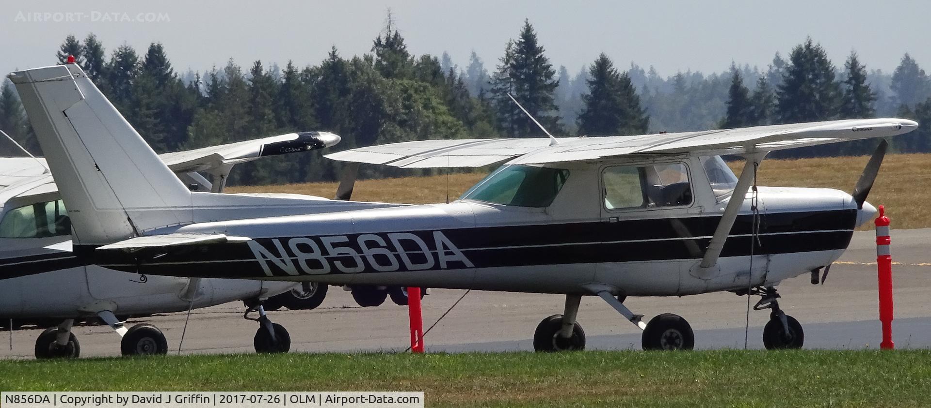 N856DA, 1980 Cessna 152 C/N 15284377, 1980 Cessna 152 c/n: 15284377, on the ramp at Olympia Regional Airport owned by GLACIER AVIATION INC