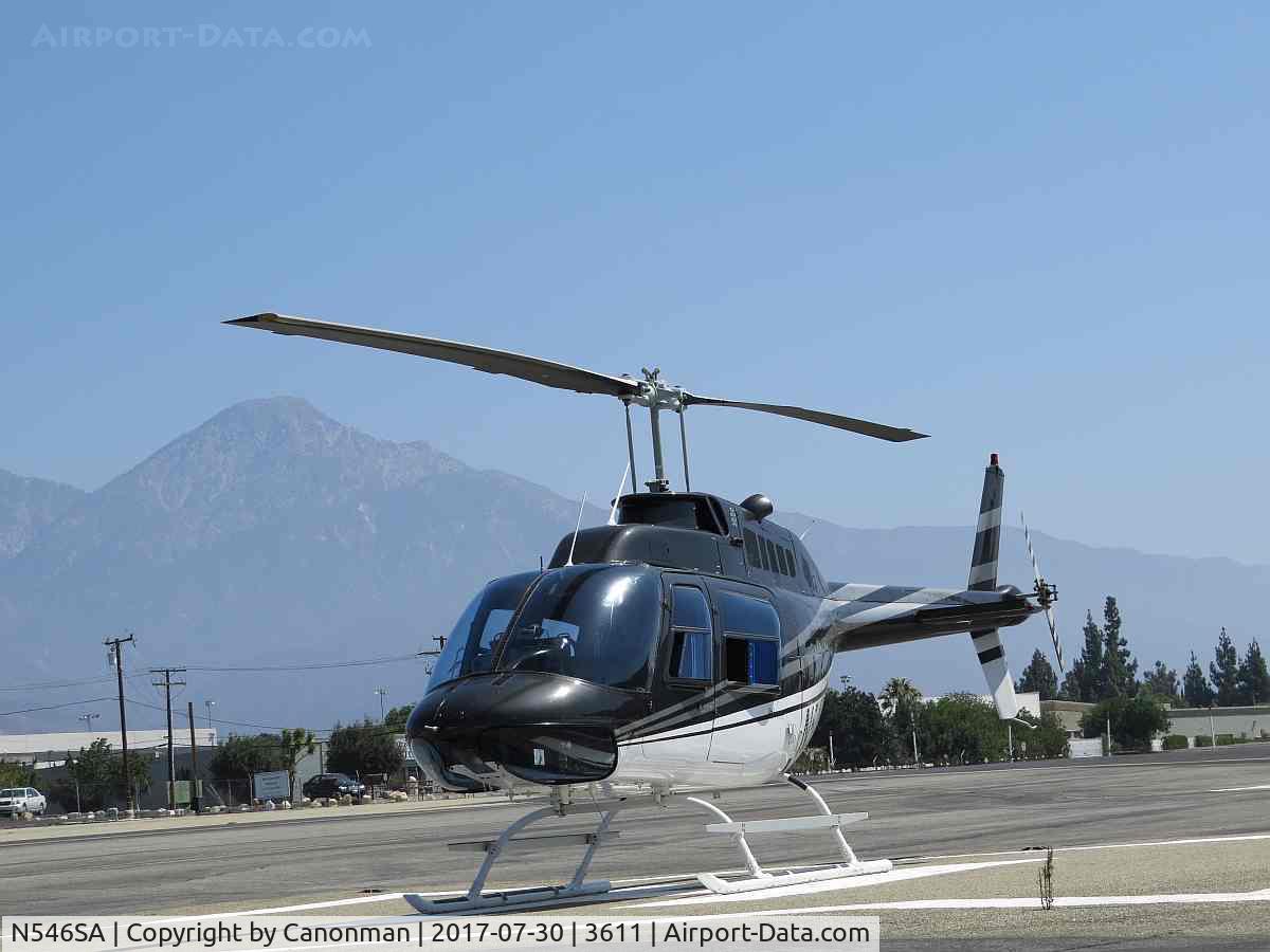 N546SA, 1976 Bell 206B C/N 1939, Parked