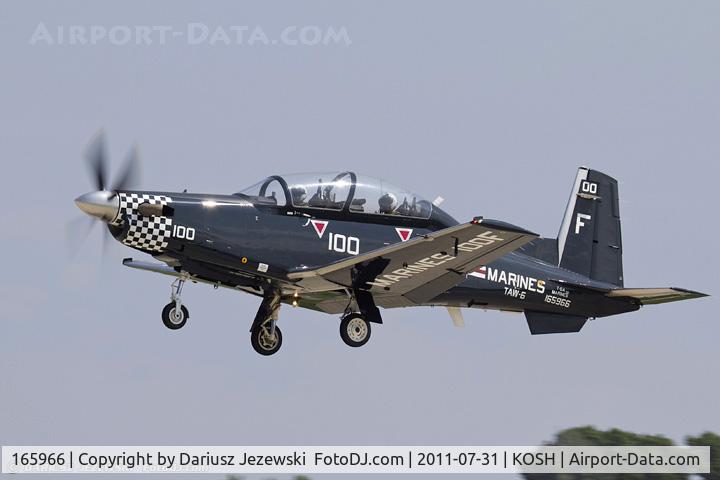 165966, Raytheon T-6A Texan II C/N PT-109, T-6A Texan II 165966 F-100 CoNA from TAW-6 NAS Pensacola, FL