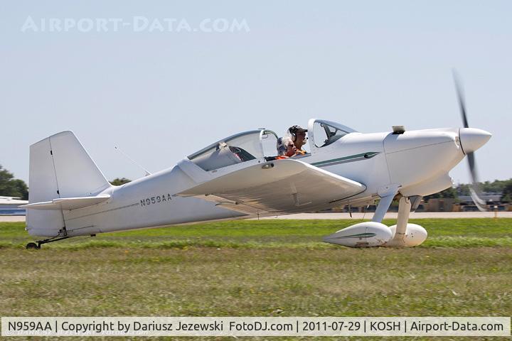 N959AA, 2001 Vans RV-6 C/N 23841, RV-6 CN 23841, N959AA