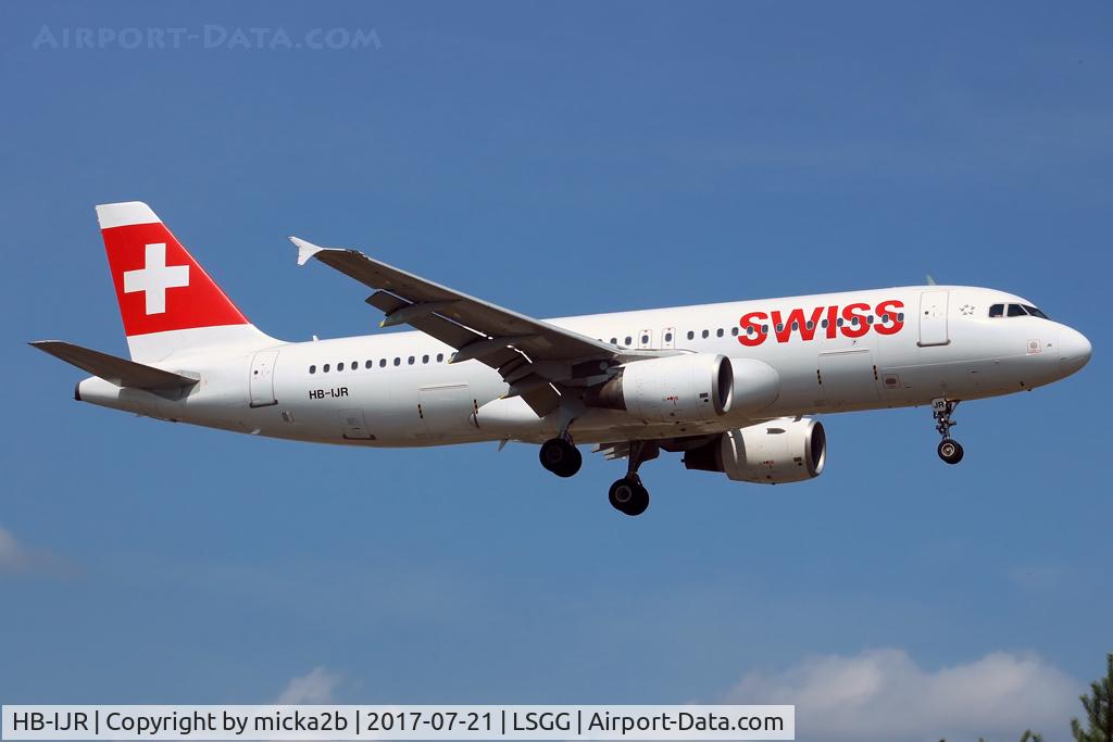 HB-IJR, 1997 Airbus A320-214 C/N 0703, Landing