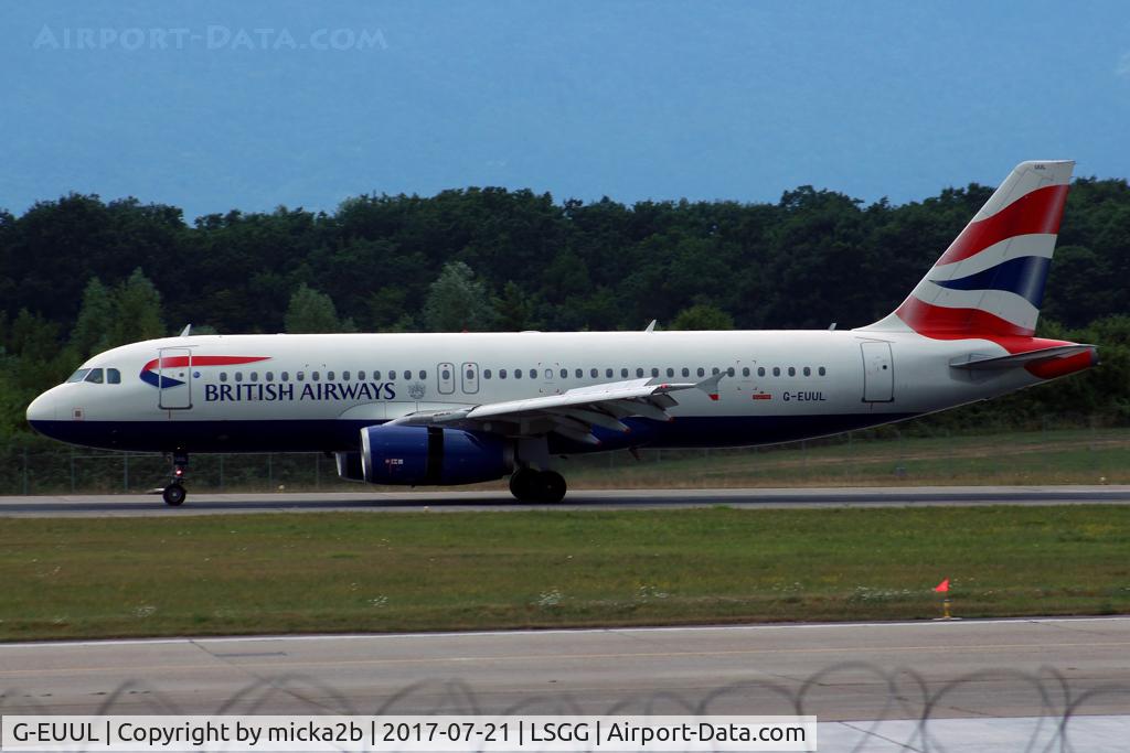 G-EUUL, 2002 Airbus A320-232 C/N 1708, Landing