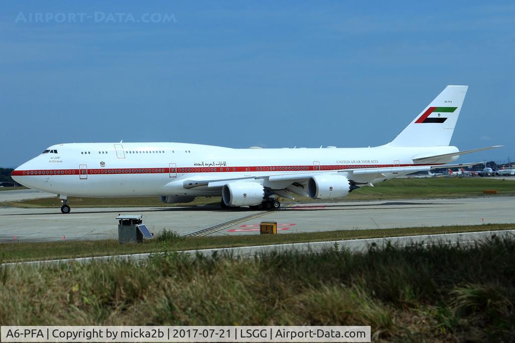 A6-PFA, 2011 Boeing 747-8Z5 C/N 37500, Taxiing