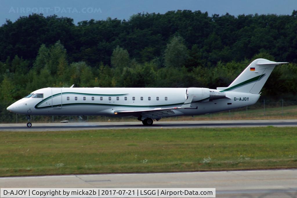 D-AJOY, 2007 Bombardier Challenger 850 (CL-600-2B19) C/N 8069, Landing